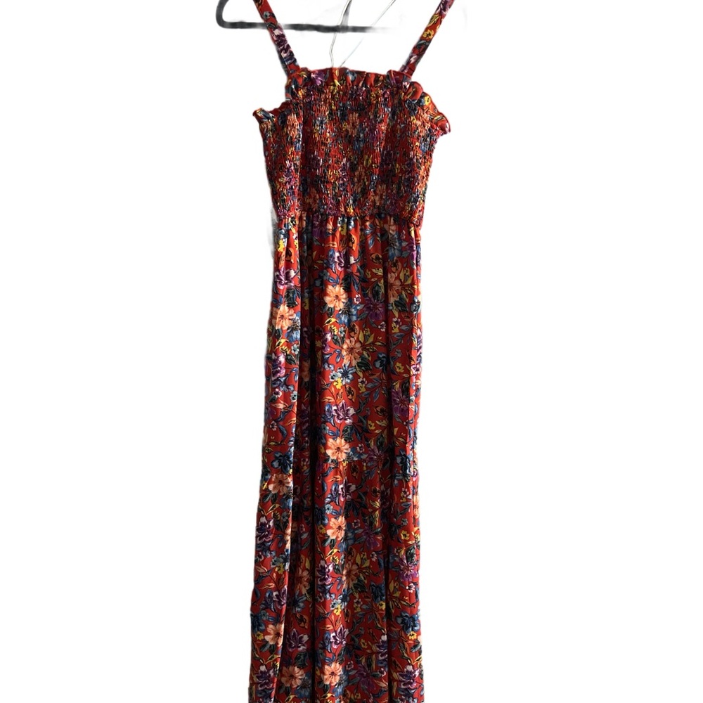 Floral Maxi Dress with Spaghetti Straps